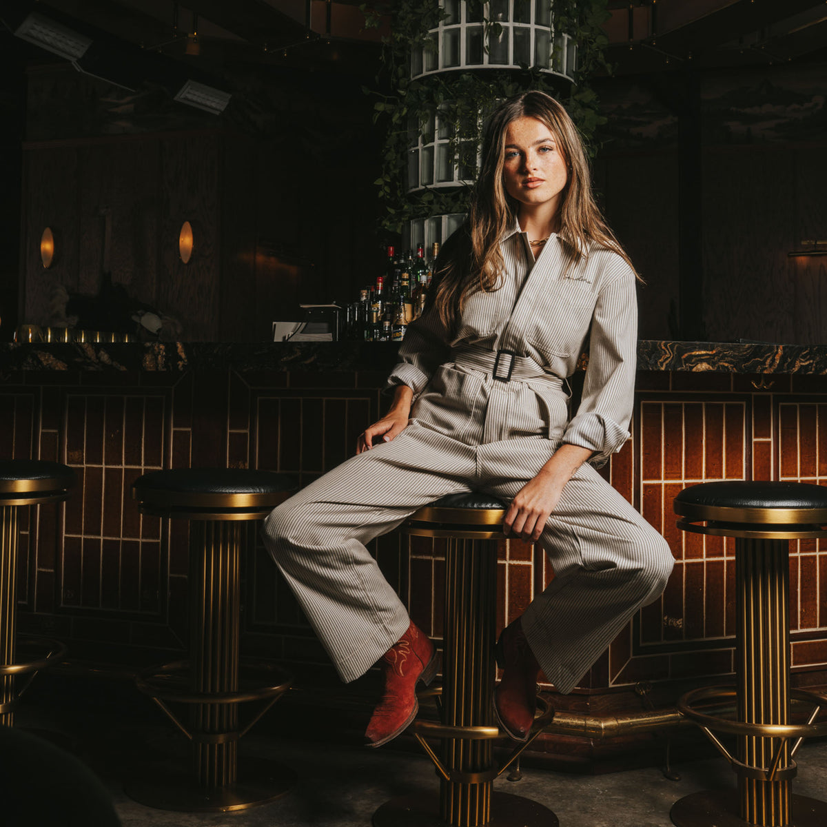 Margot Jumpsuit - Gray Hickory