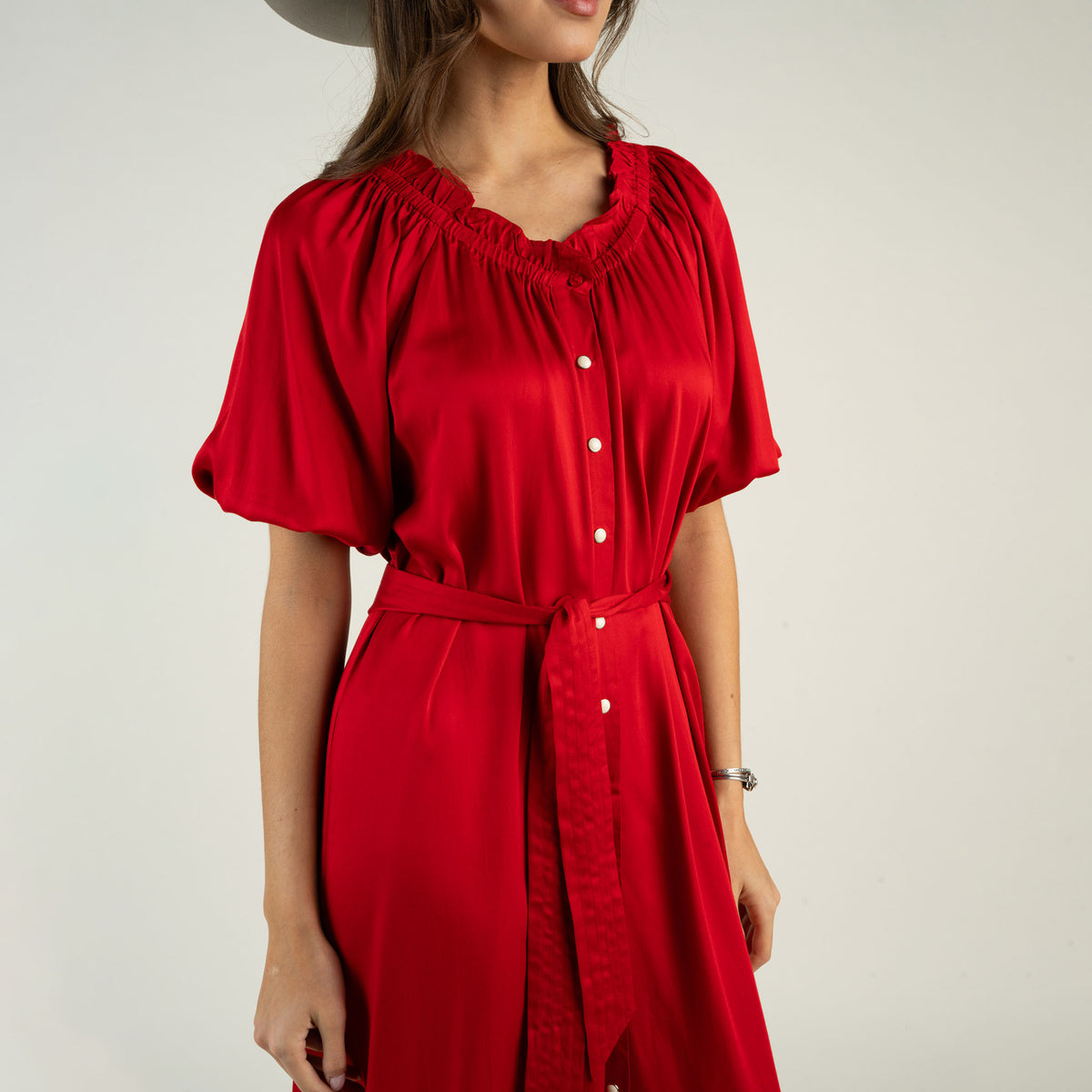 Haven Dress - Crimson