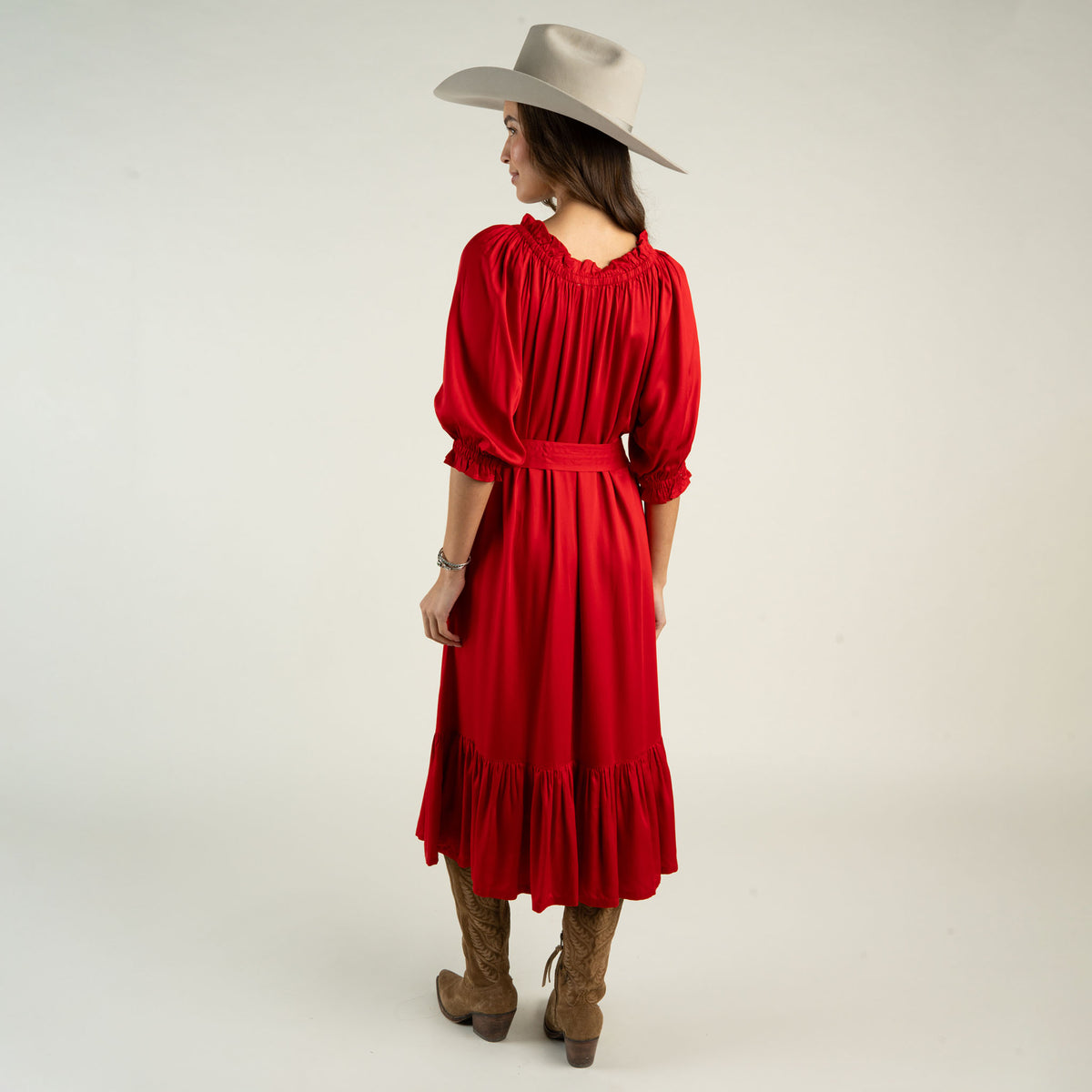 Haven Dress - Crimson