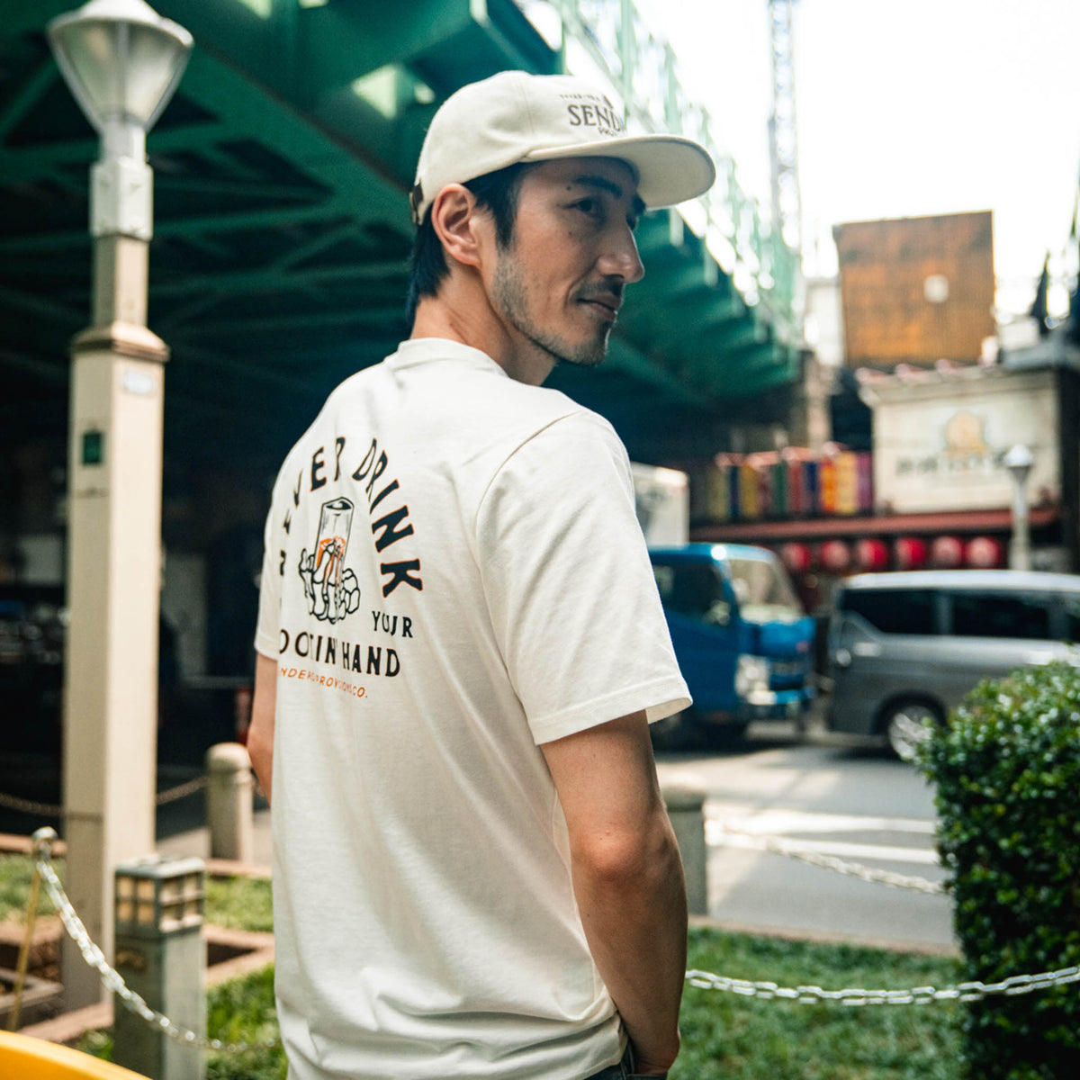 Shootin' Hand T-Shirt - Vintage White
