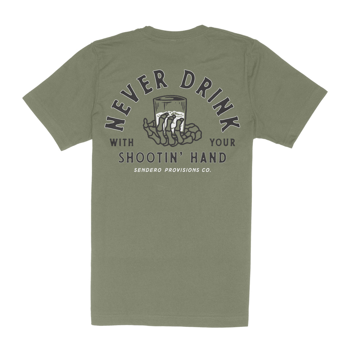 Shootin' Hand T-Shirt - Sage