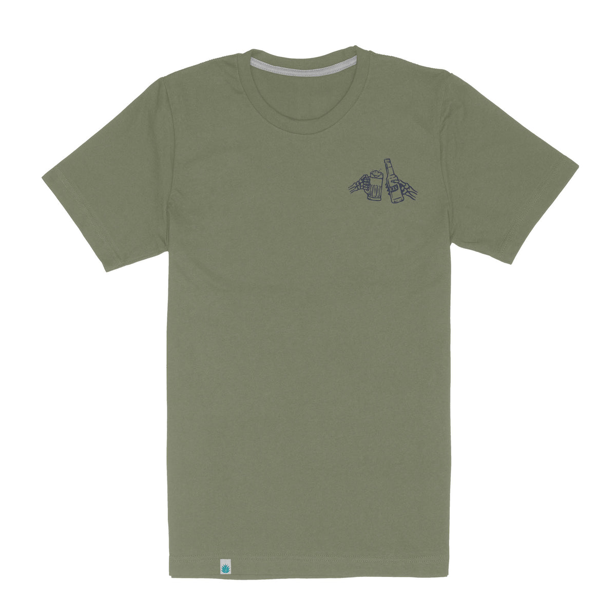 Shootin' Hand Salud T-Shirt - Sage