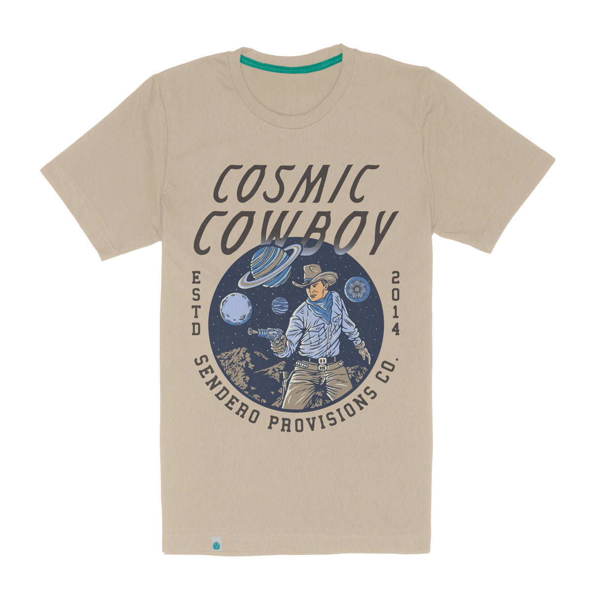 Cosmic Cowboy T-Shirt - Sand