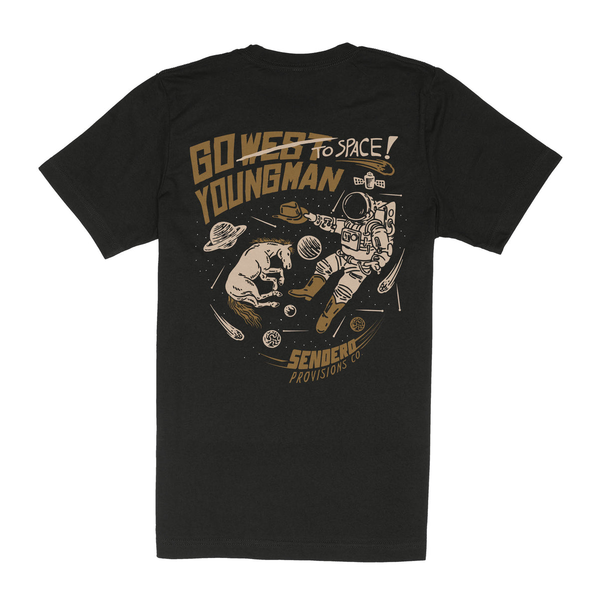 To Space T-Shirt - Black