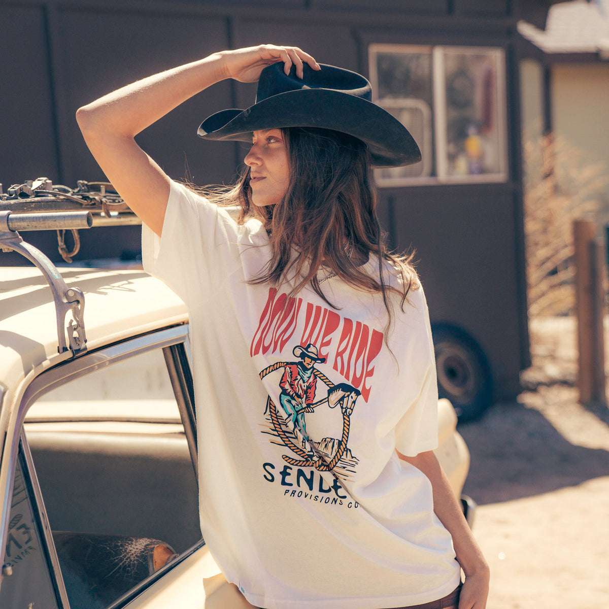 Stick Horse T-Shirt - Vintage White