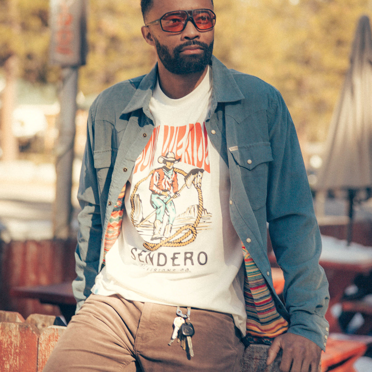 Stick Horse T-Shirt - Vintage White