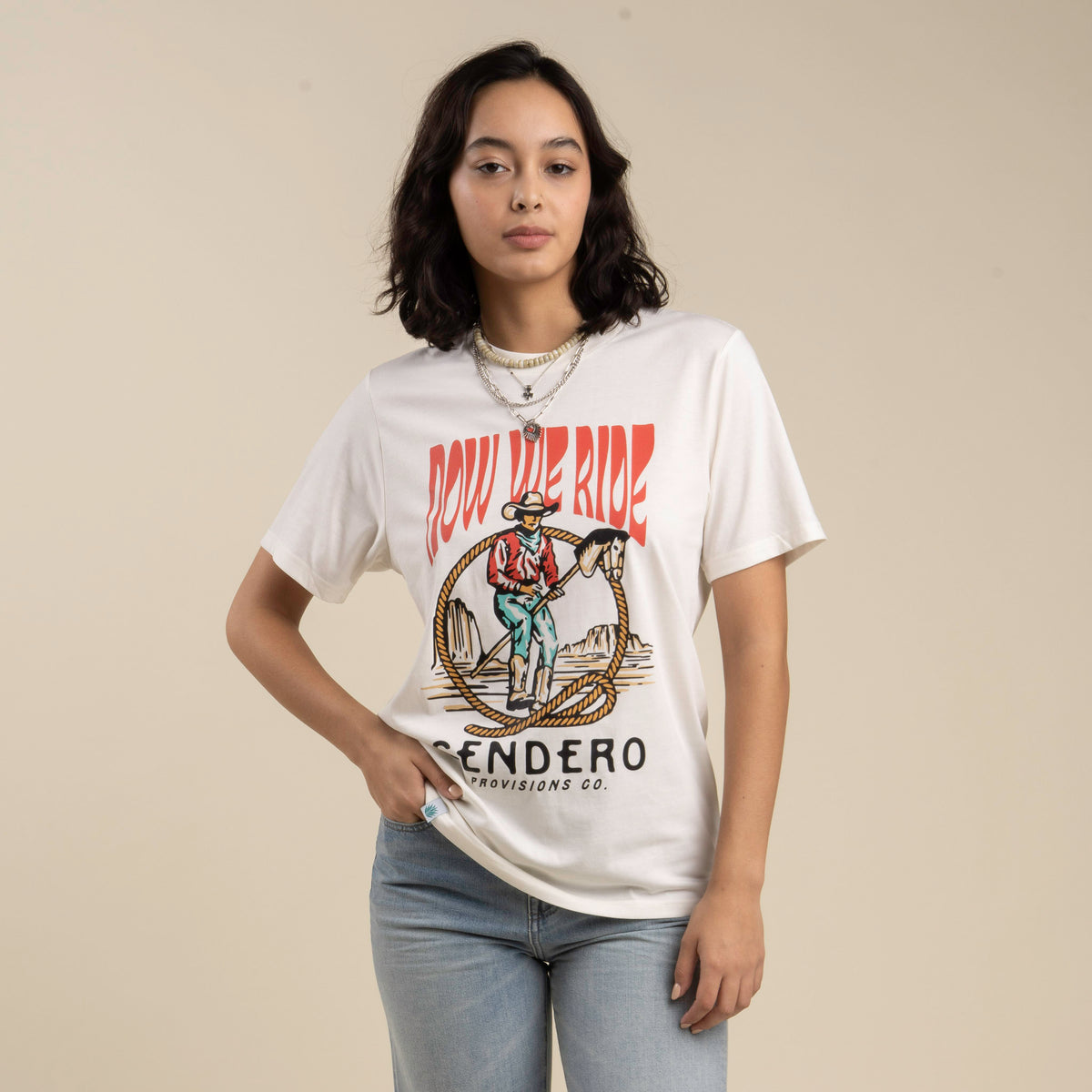 Stick Horse T-Shirt - Vintage White