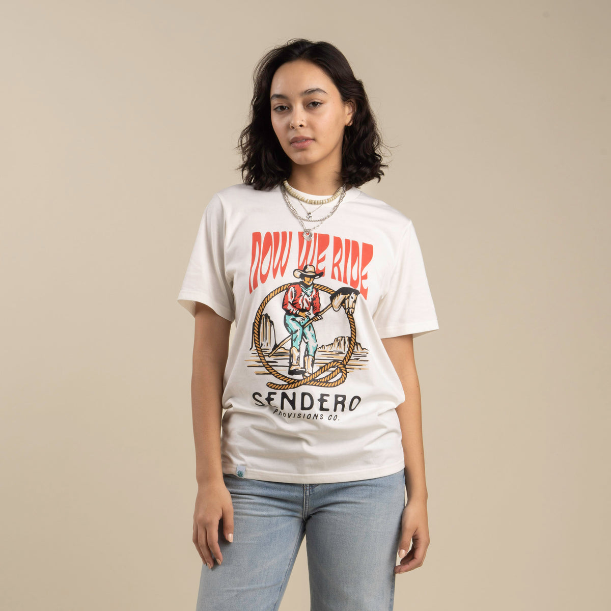 Stick Horse T-Shirt - Vintage White