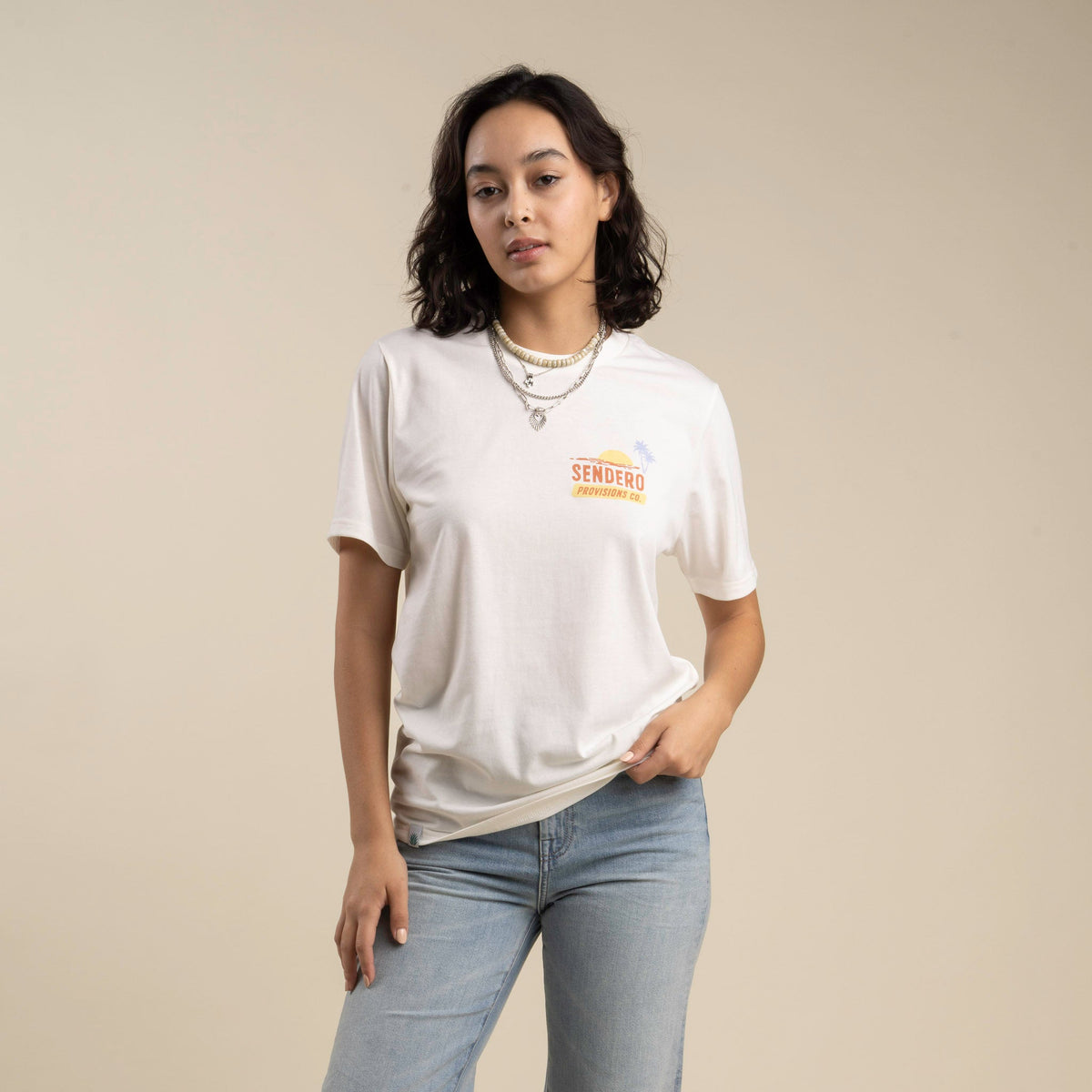 Cowboy Waterski Club T-Shirt - Vintage White