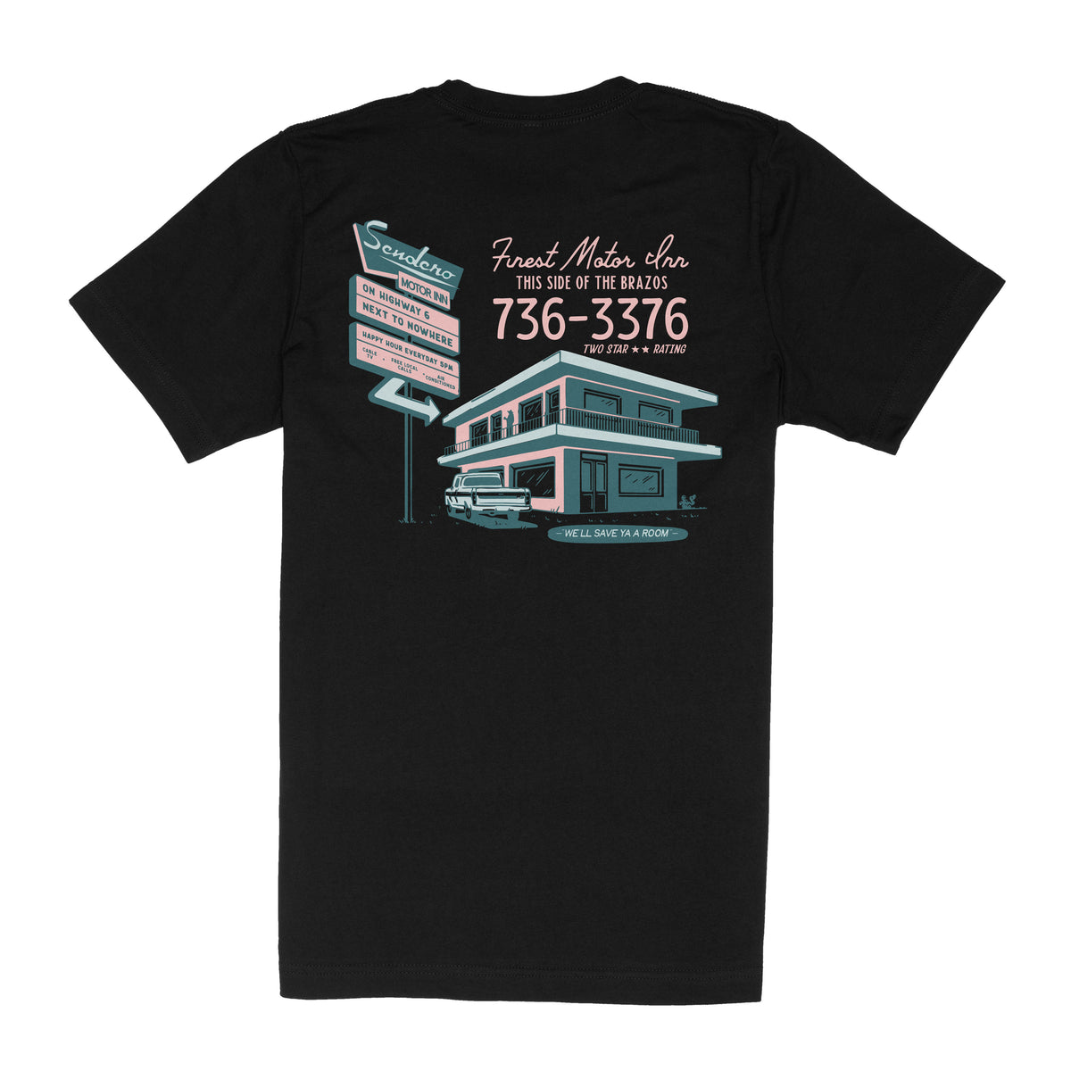 Motor Inn T-Shirt - Black