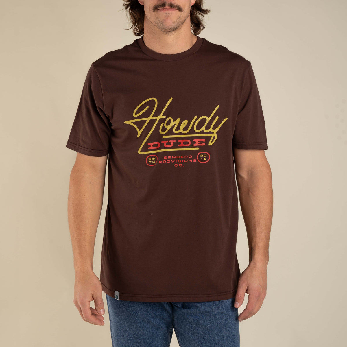 Howdy Dude T-Shirt - Mahogony