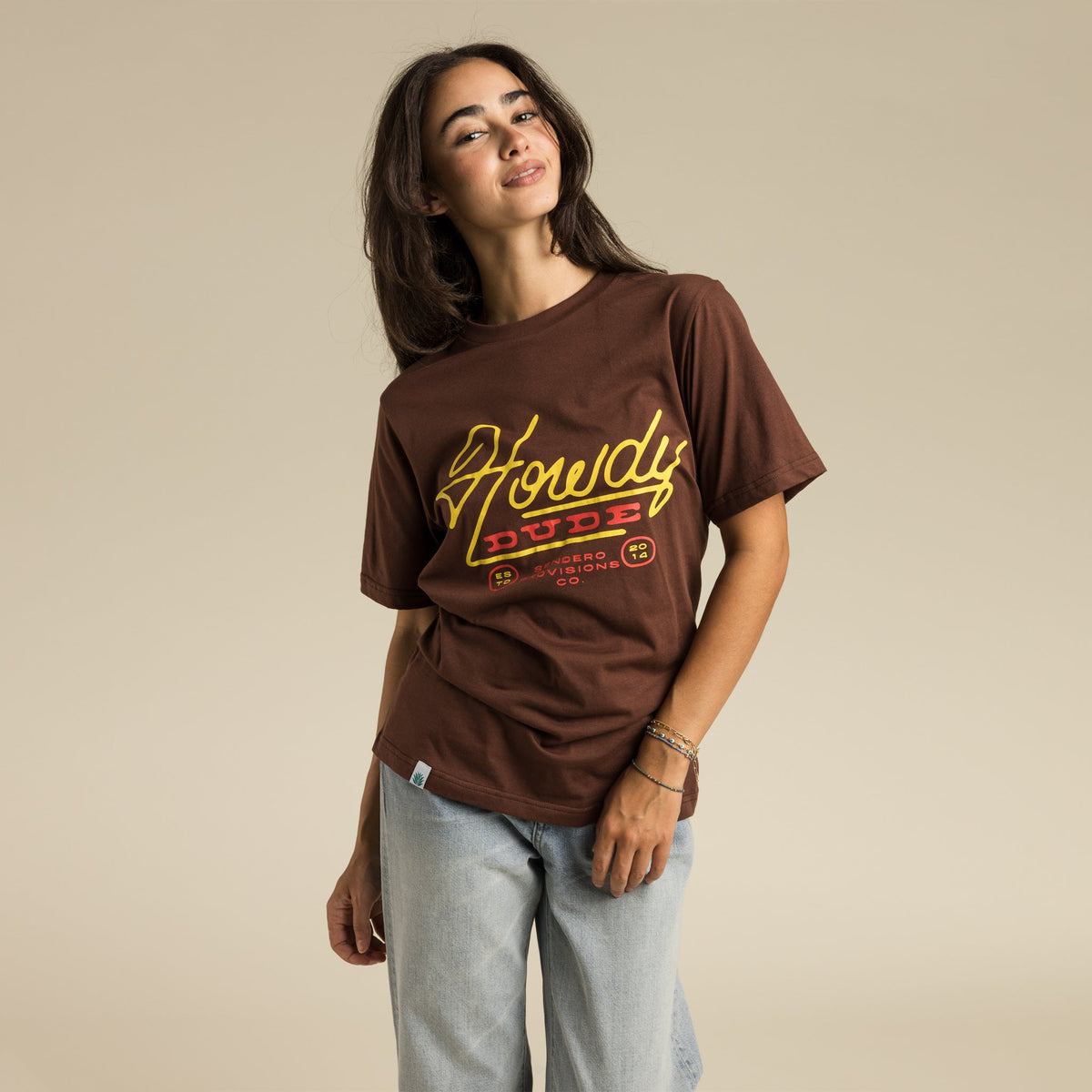 Howdy Dude T-Shirt - Mahogony