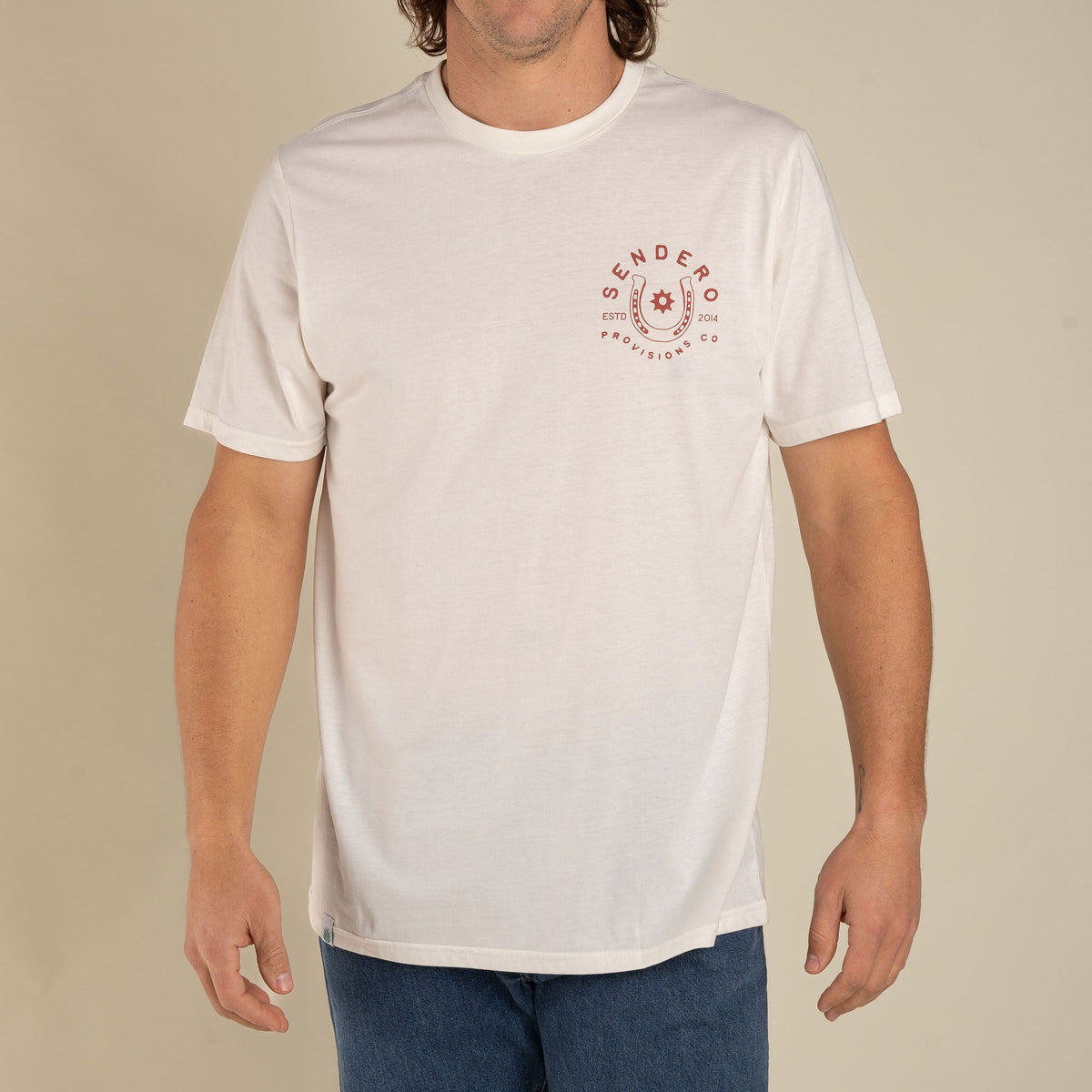 No Luck T-Shirt - Vintage White