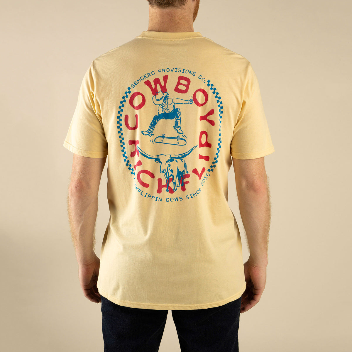 Cowboy Kickflip T-Shirt - Cream