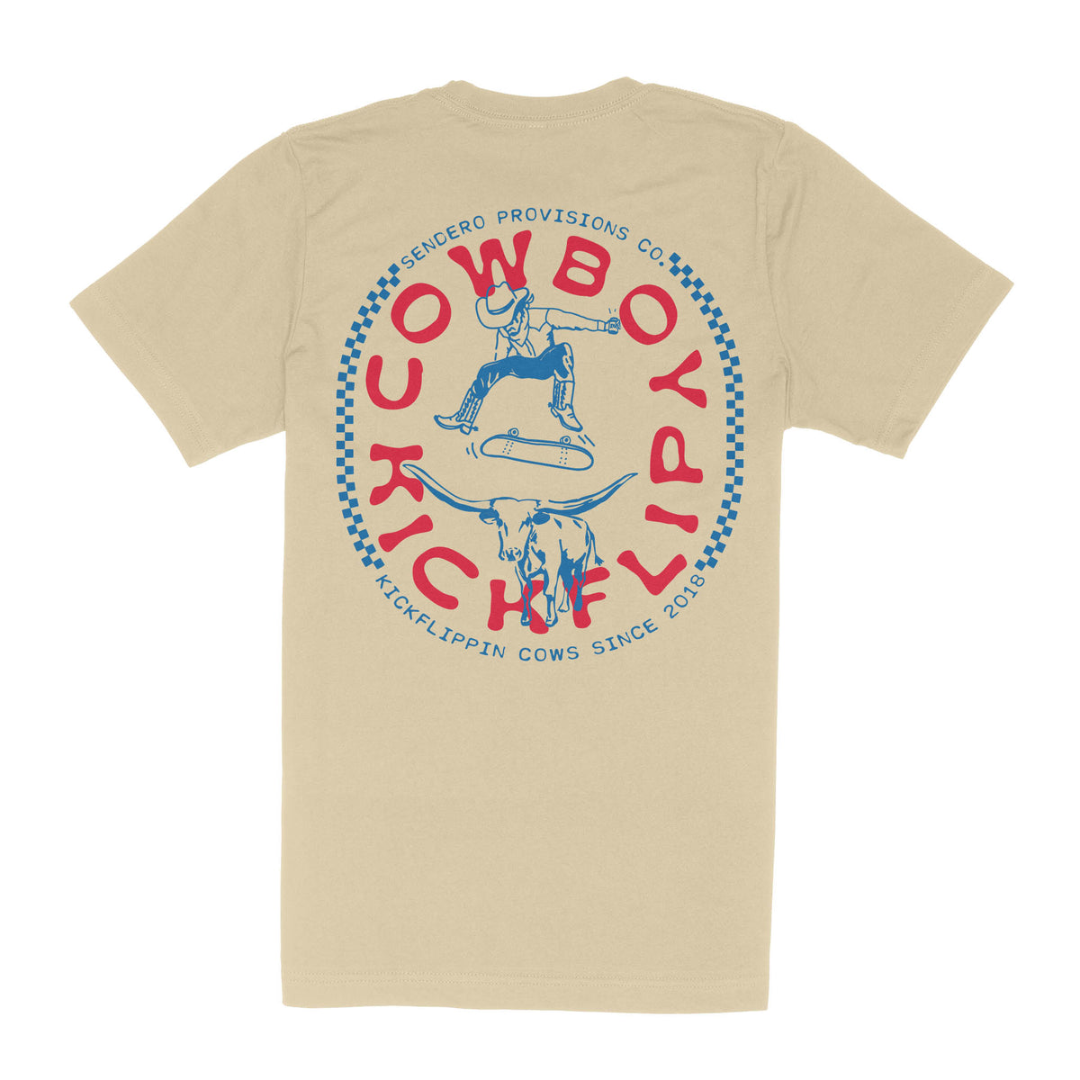 Cowboy Kickflip T-Shirt - Cream