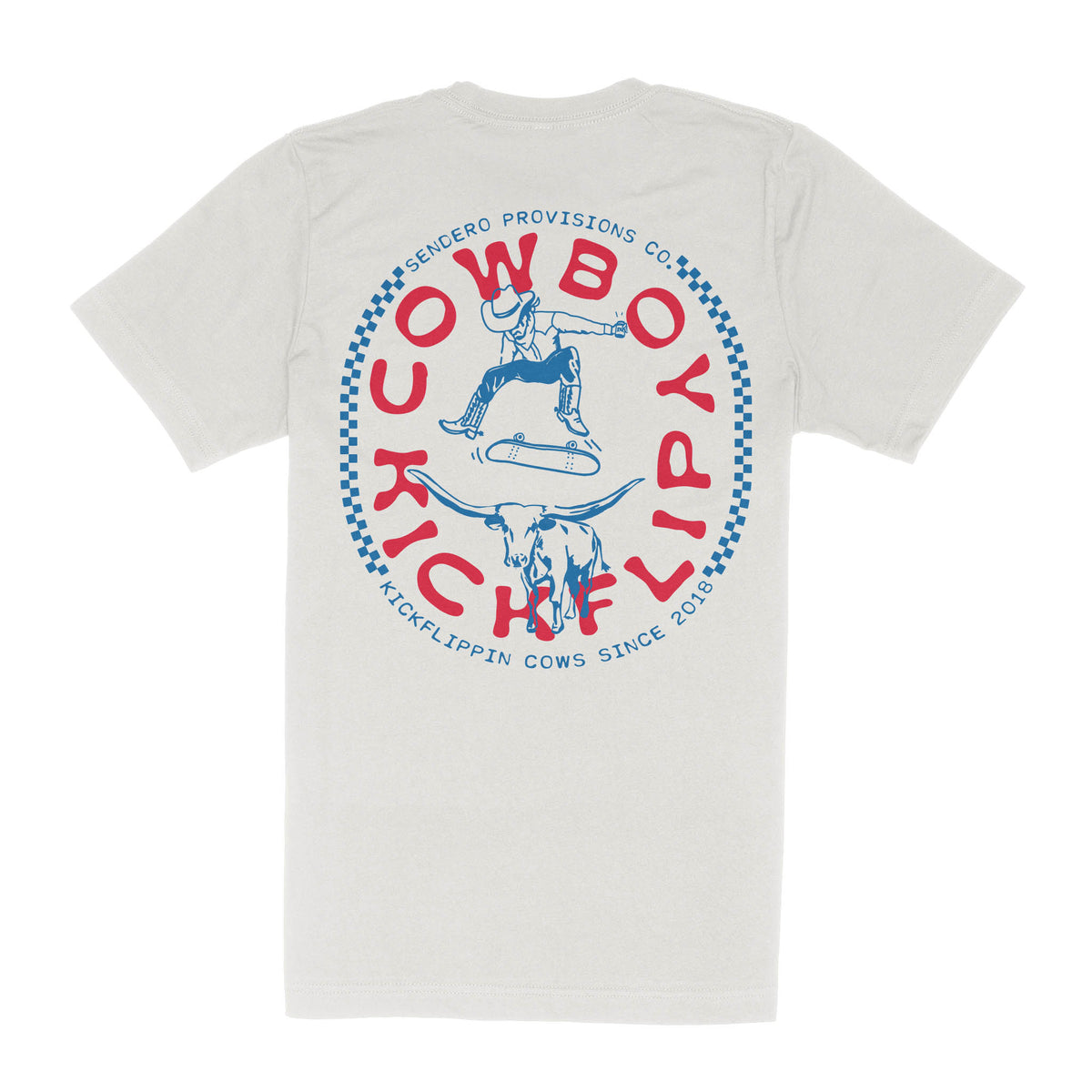 Cowboy Kickflip T-Shirt - Vintage White