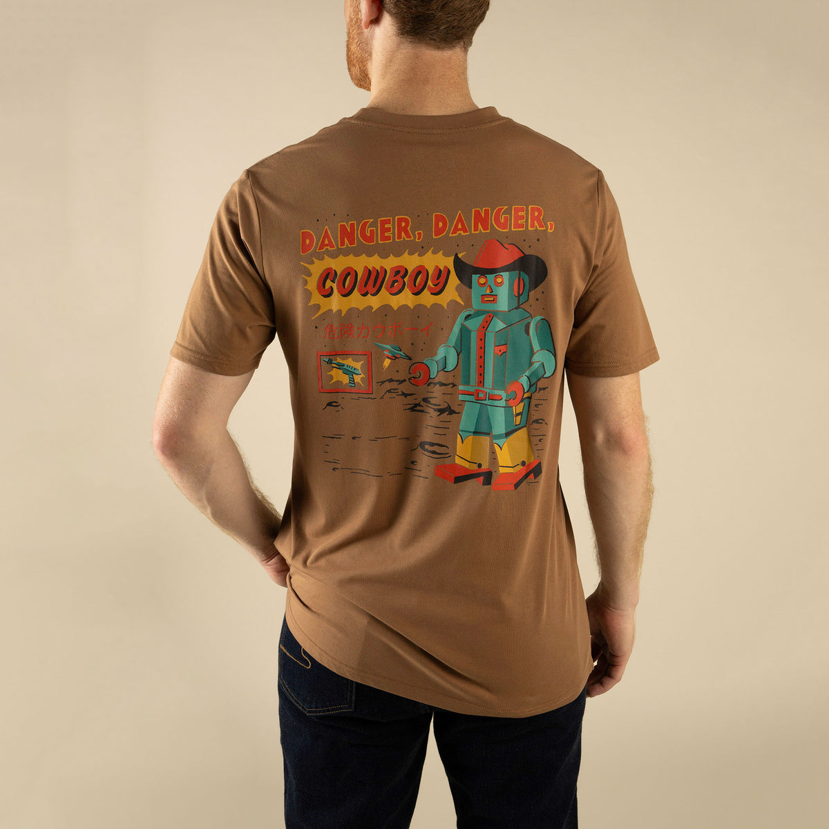 Danger Cowboy T-Shirt - Light Brown