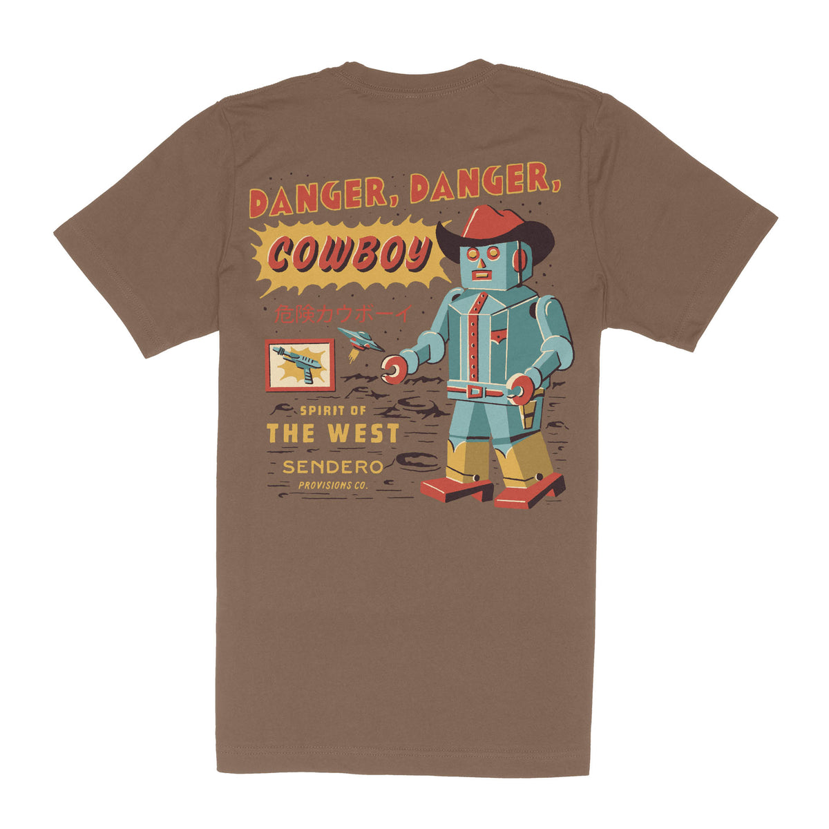 Danger Cowboy T-Shirt - Light Brown
