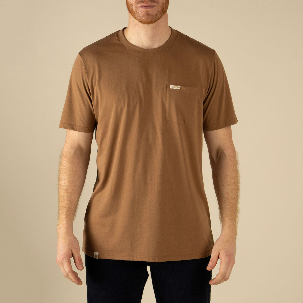 The Standard Pocket Tee - Light Brown