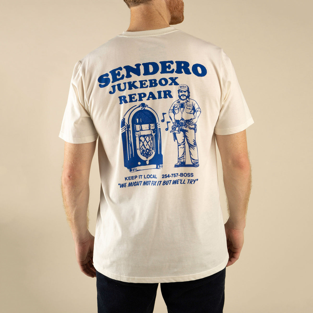 Jukebox Repair T-Shirt - Vintage White