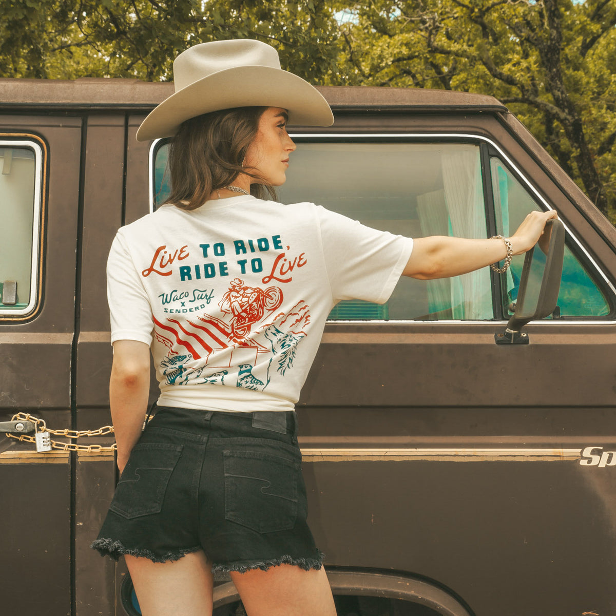 Sendero x Waco Surf Live to Ride T-Shirt