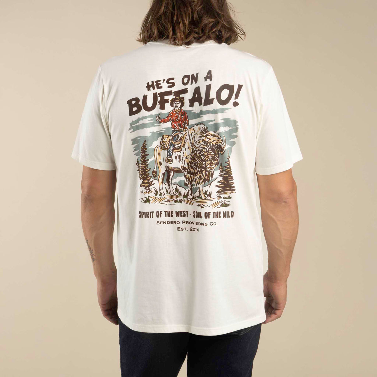 Buffalo T-Shirt - Vintage White