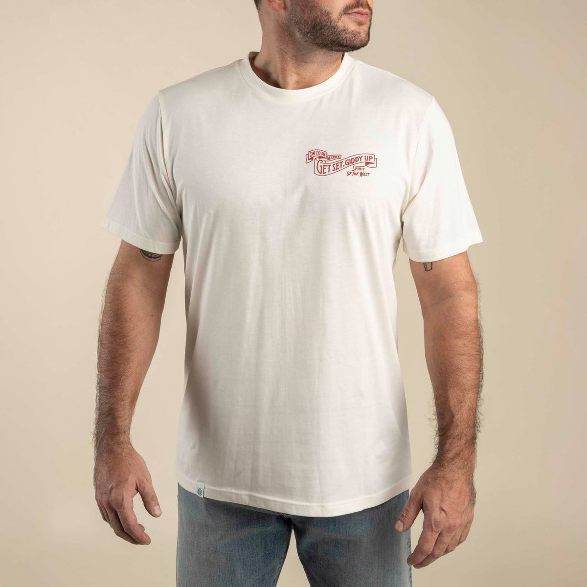 Giddy Up T-Shirt - Vintage White