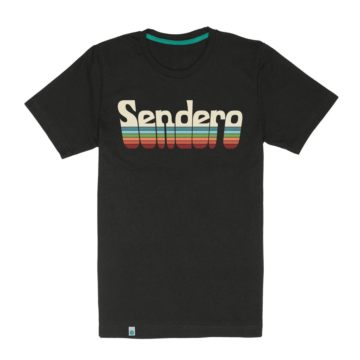 Retro Logo T-Shirt - Vintage Black/Spectrum