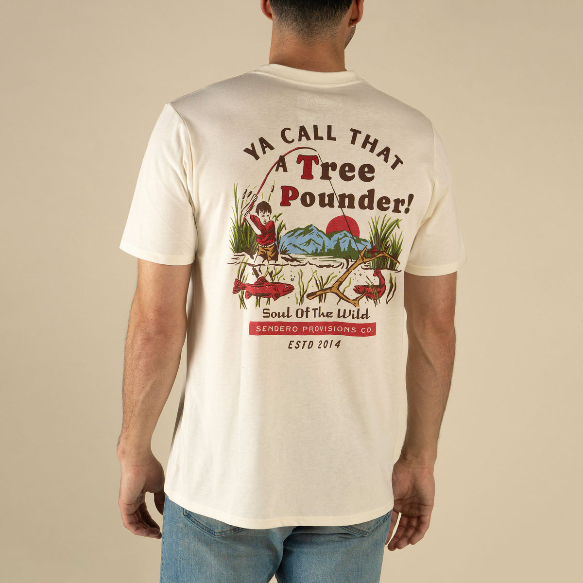 Tree Pounder T-Shirt - Vintage White