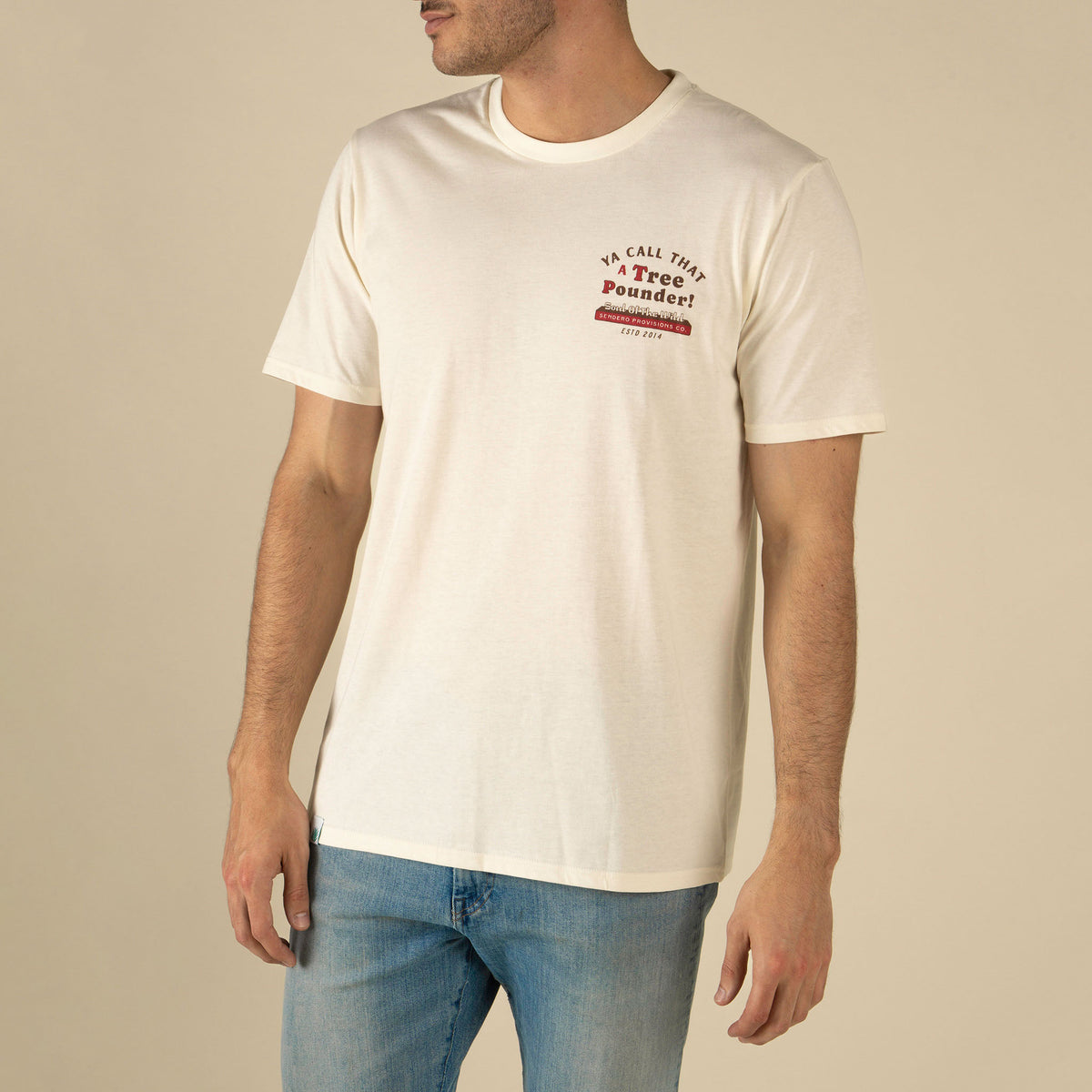 Tree Pounder T-Shirt - Vintage White