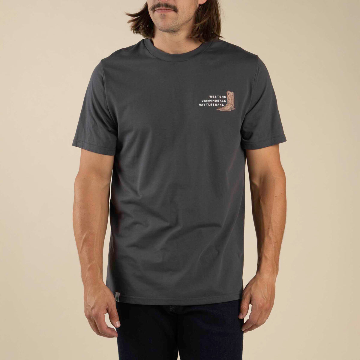 Rattlesnake T-Shirt - Vintage Black