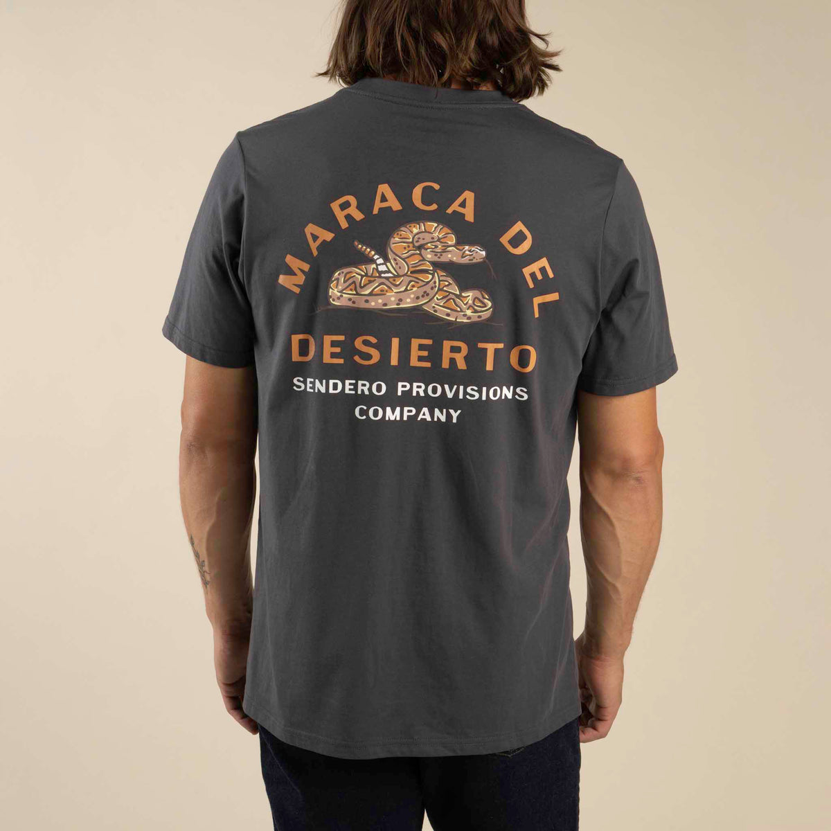 Rattlesnake T-Shirt - Vintage Black