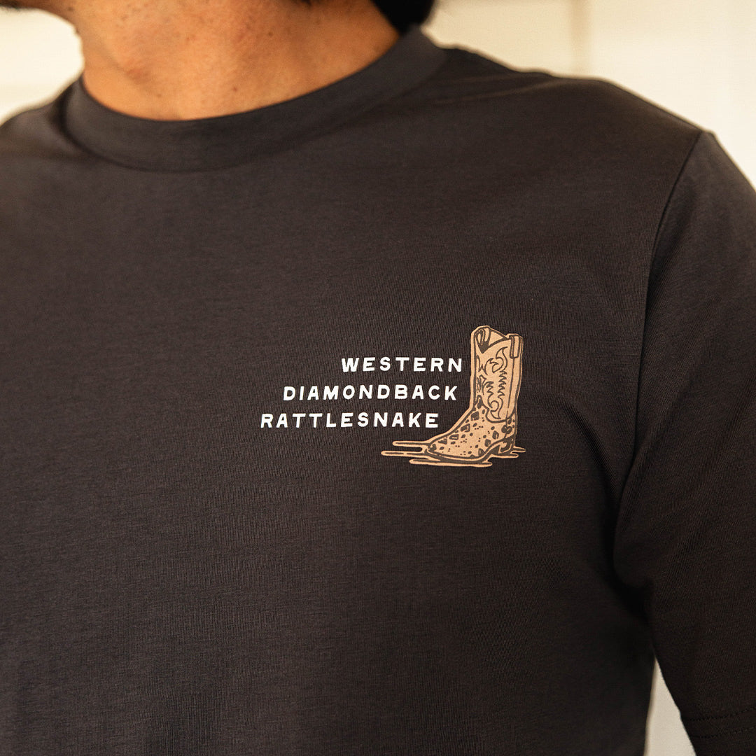 Rattlesnake T-Shirt - Vintage Black