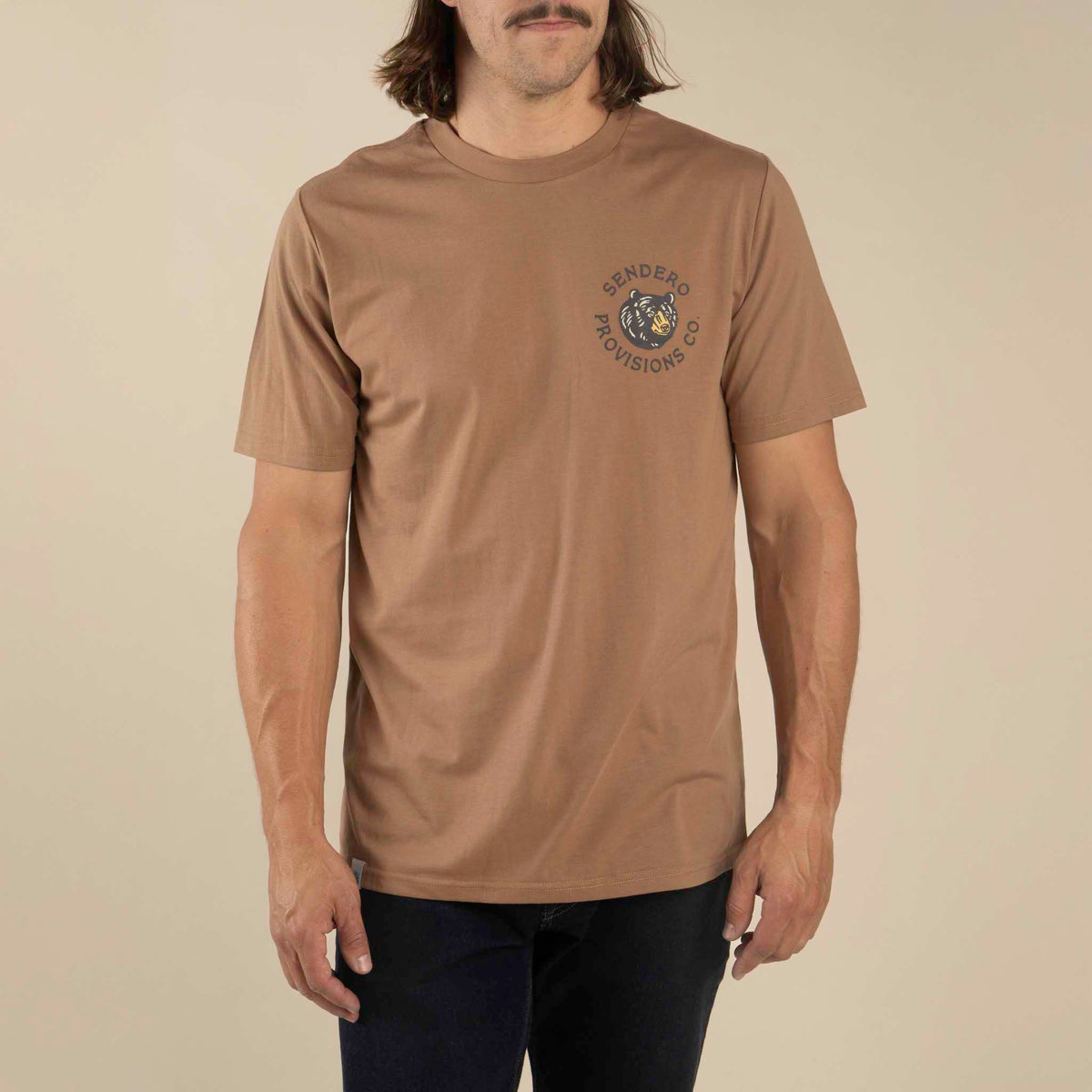 Bear T-Shirt - Light Brown