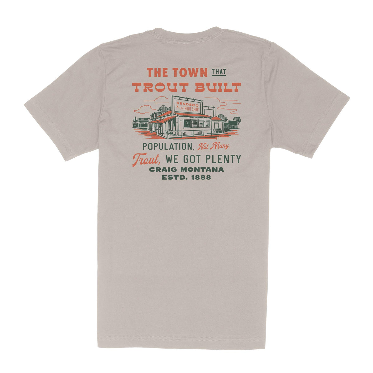 Trout Built T-Shirt - Sand