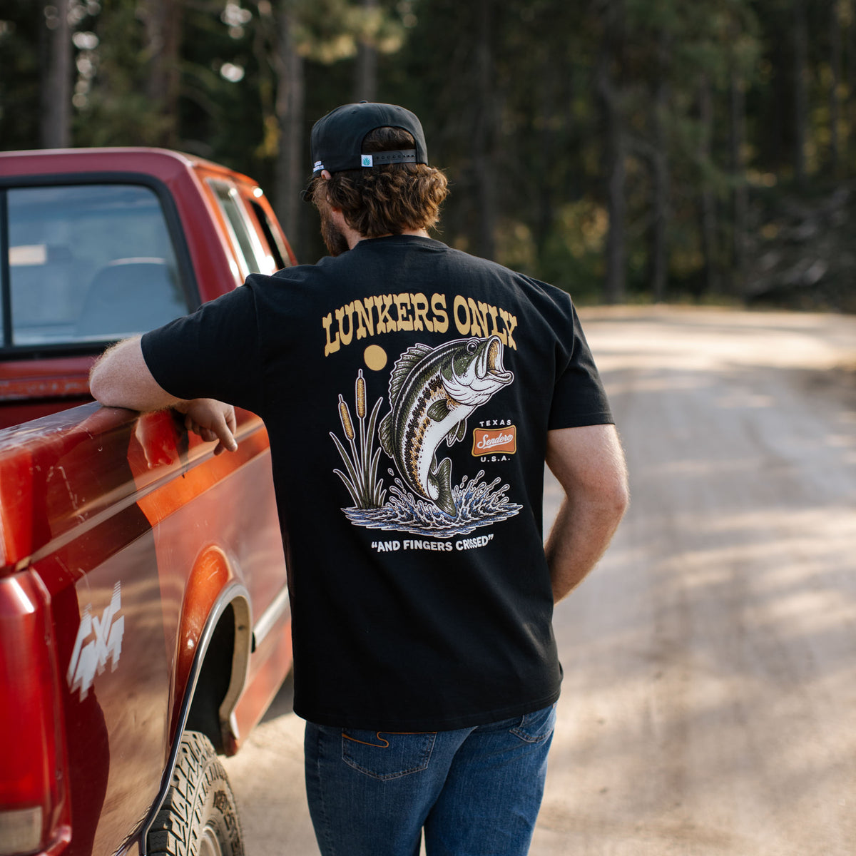 Lunkers Only Standard T-Shirt - Black