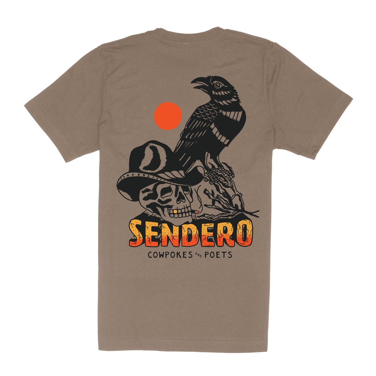 Cowpokes & Poets T-Shirt - Light Brown