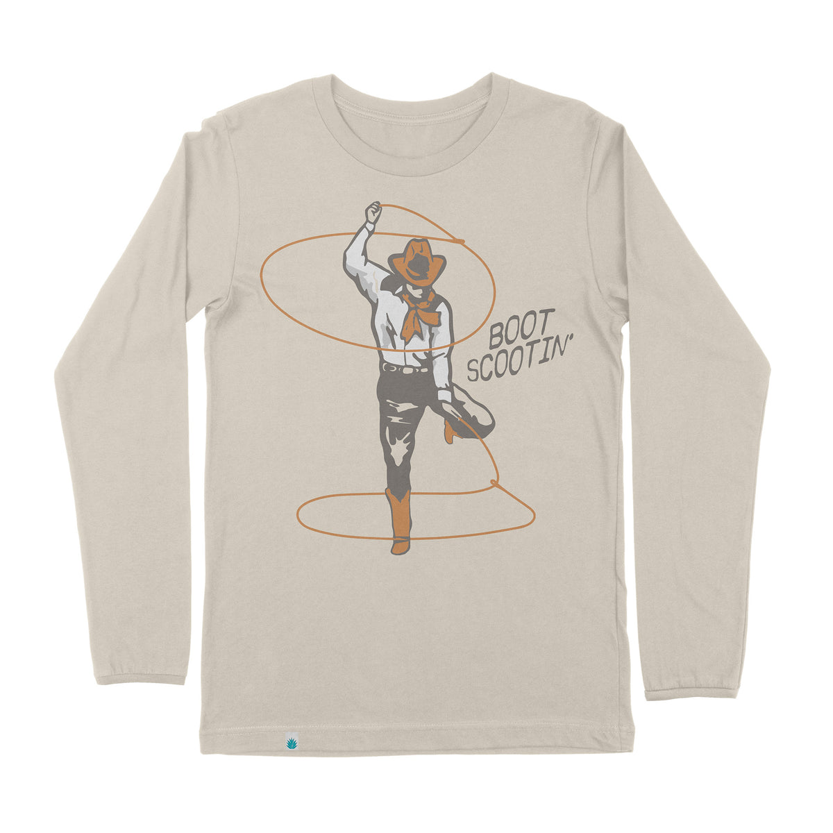 Boot Scootin' Long Sleeve T-Shirt - Sand