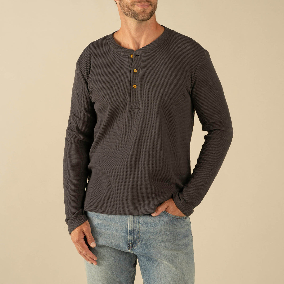 Maverick Henley - Charcoal