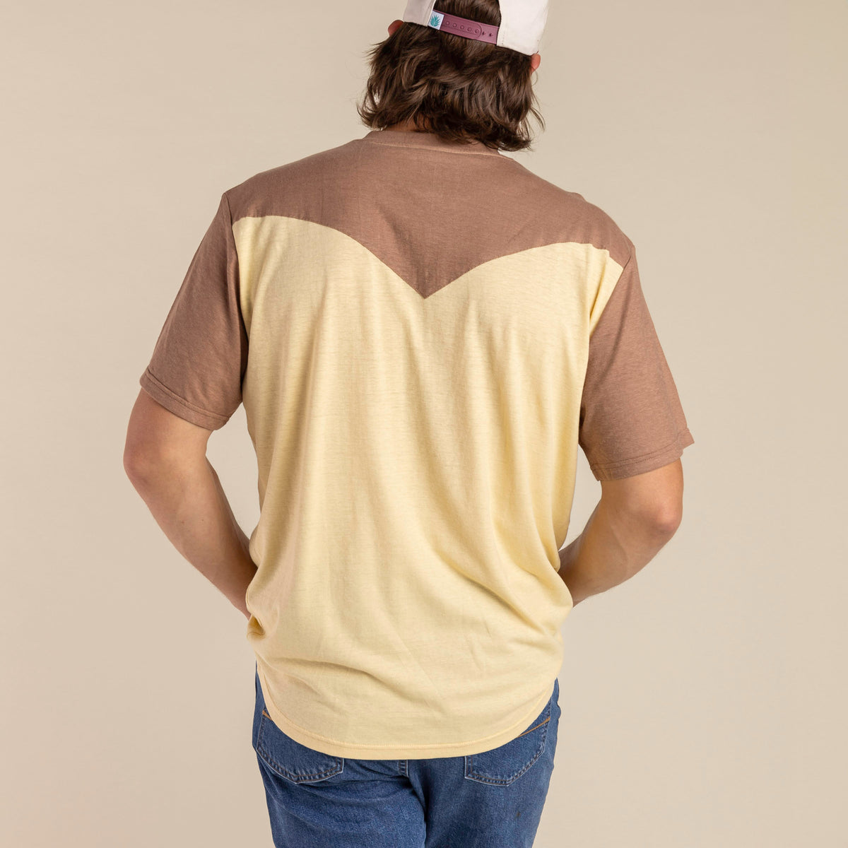 The Tex Western Henley - Buckskin/Brown