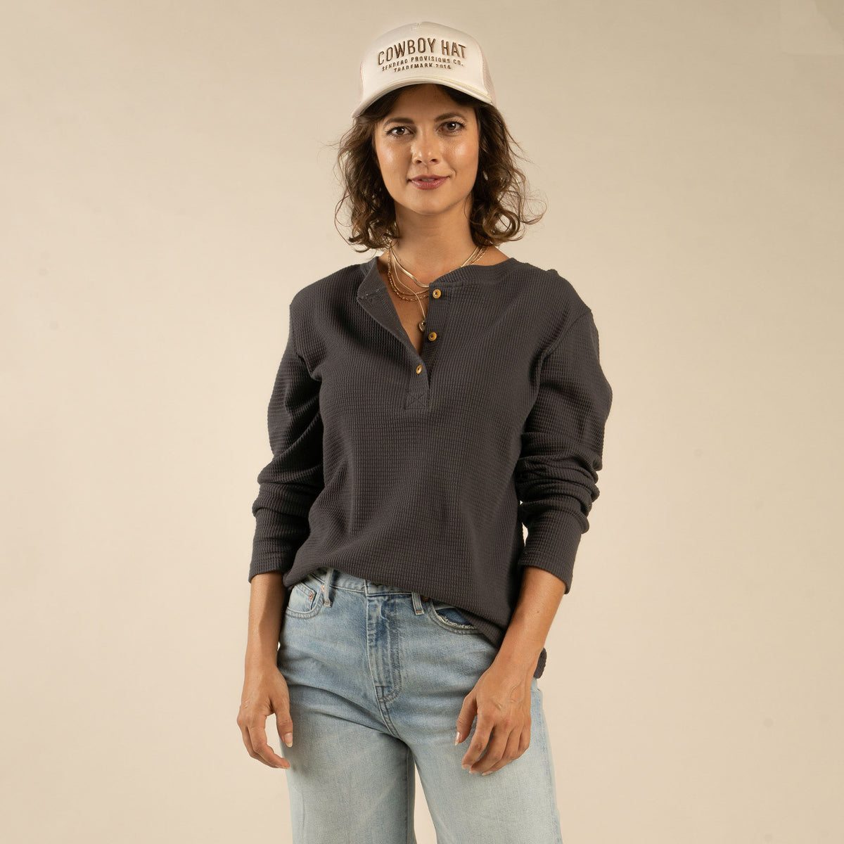 Maven Henley - Charcoal