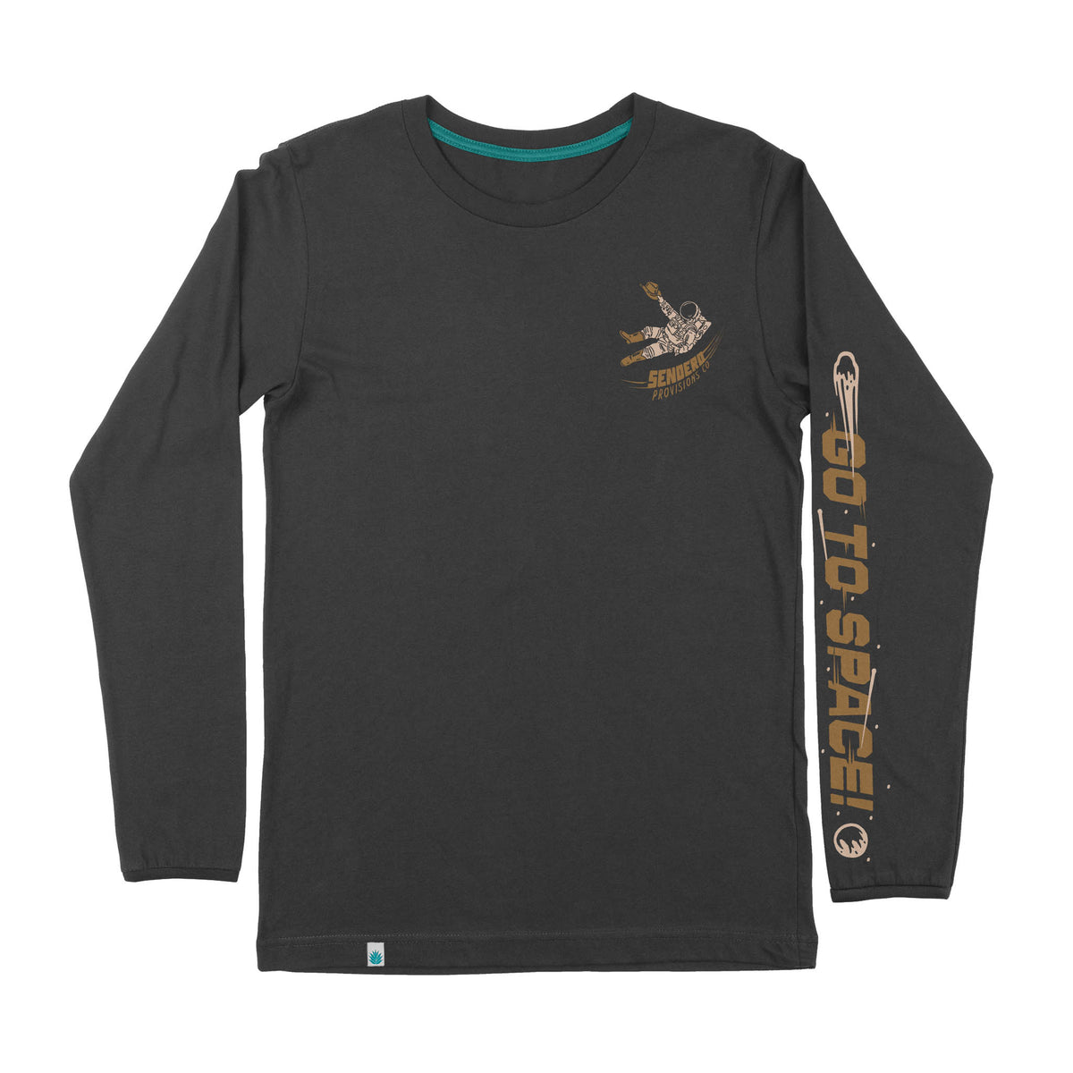 To Space Long Sleeve T-Shirt - Vintage Black
