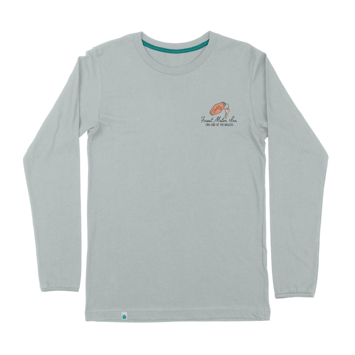 Motor Inn Long Sleeve T-Shirt - Sterling Blue