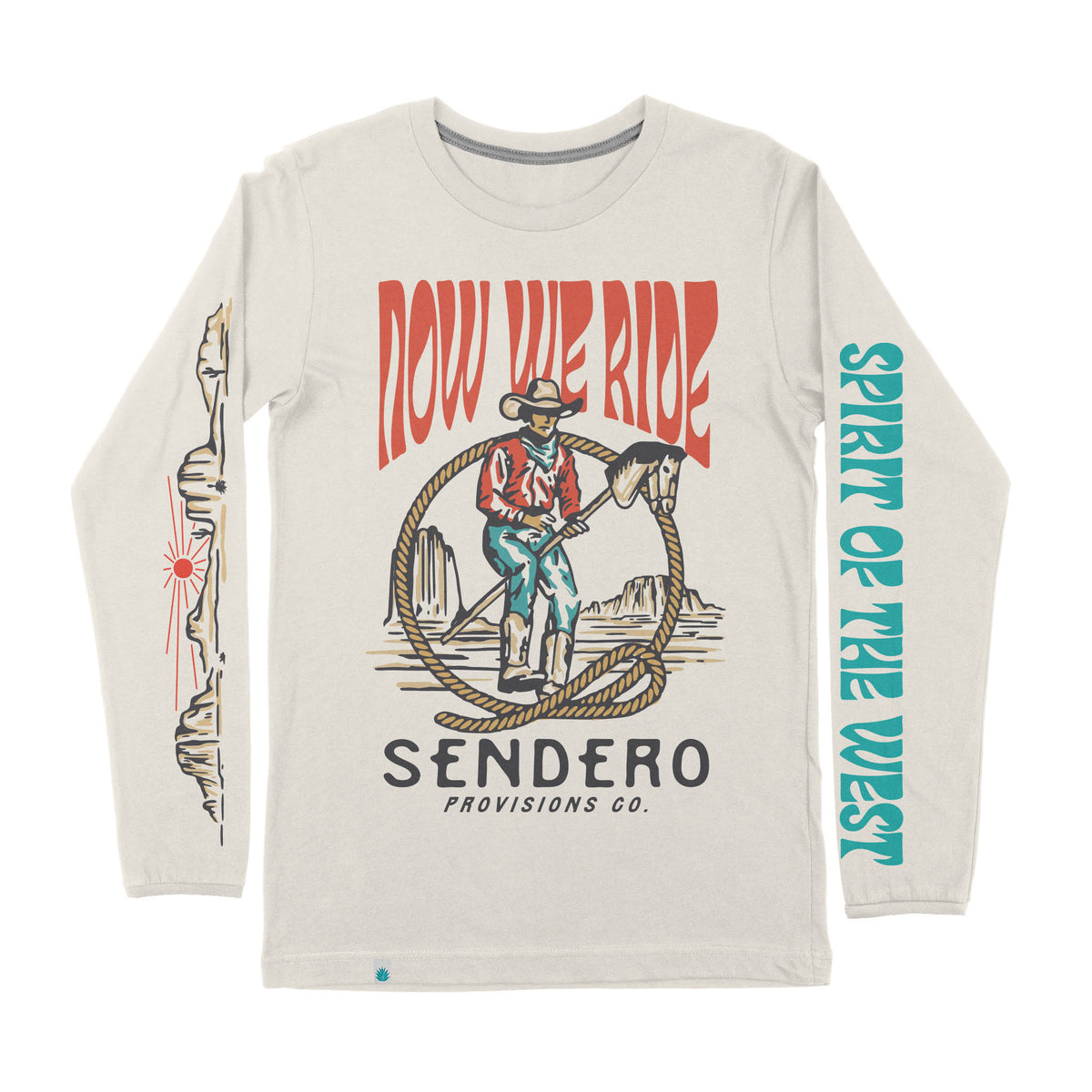 Stick Horse Long Sleeve T-Shirt - Vintage White