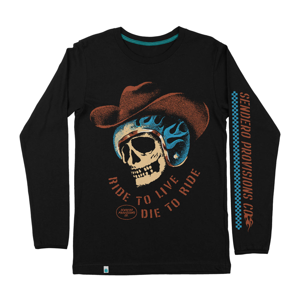 Die to Ride Long Sleeve T-Shirt - Black
