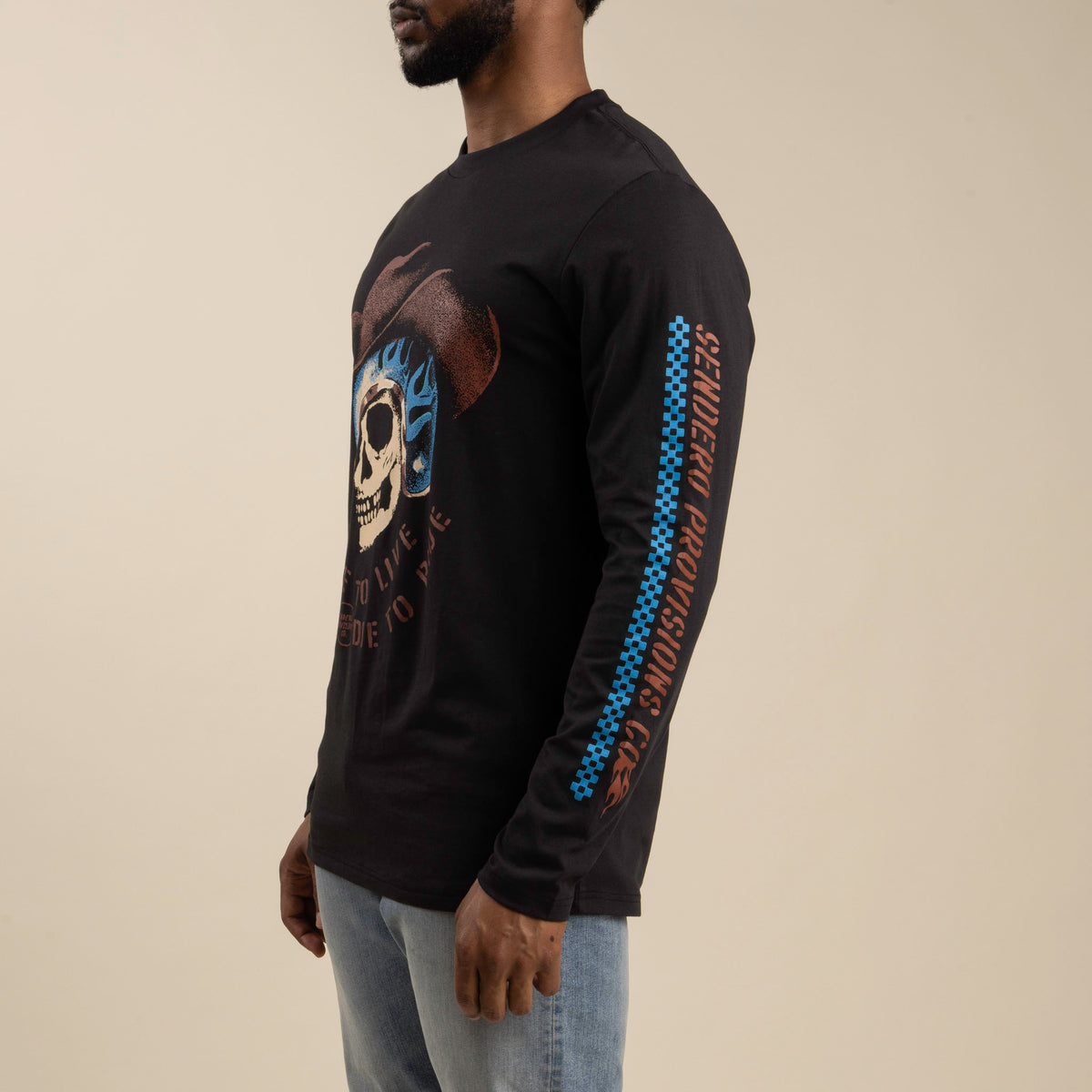 Die to Ride Long Sleeve T-Shirt - Black