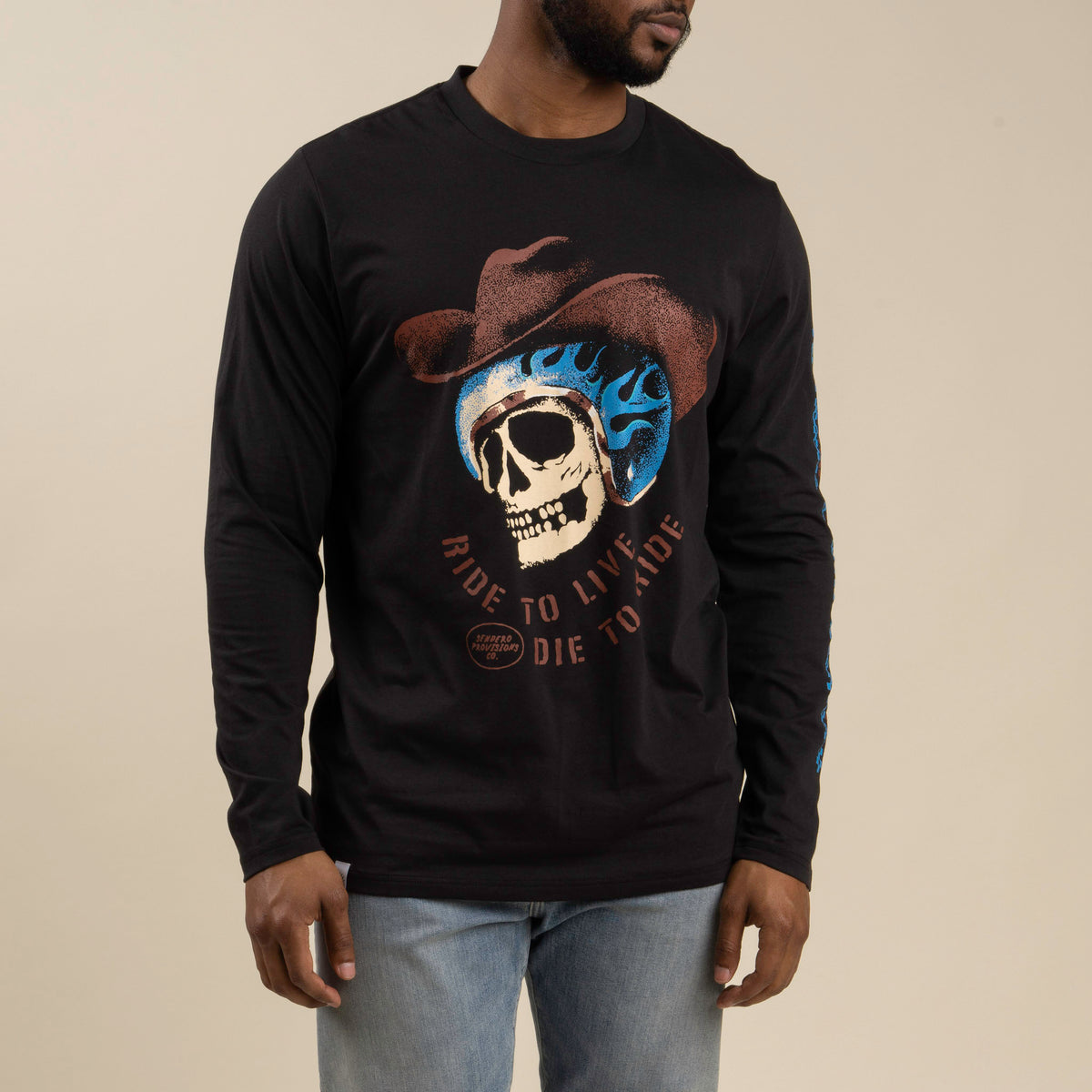 Die to Ride Long Sleeve T-Shirt - Black