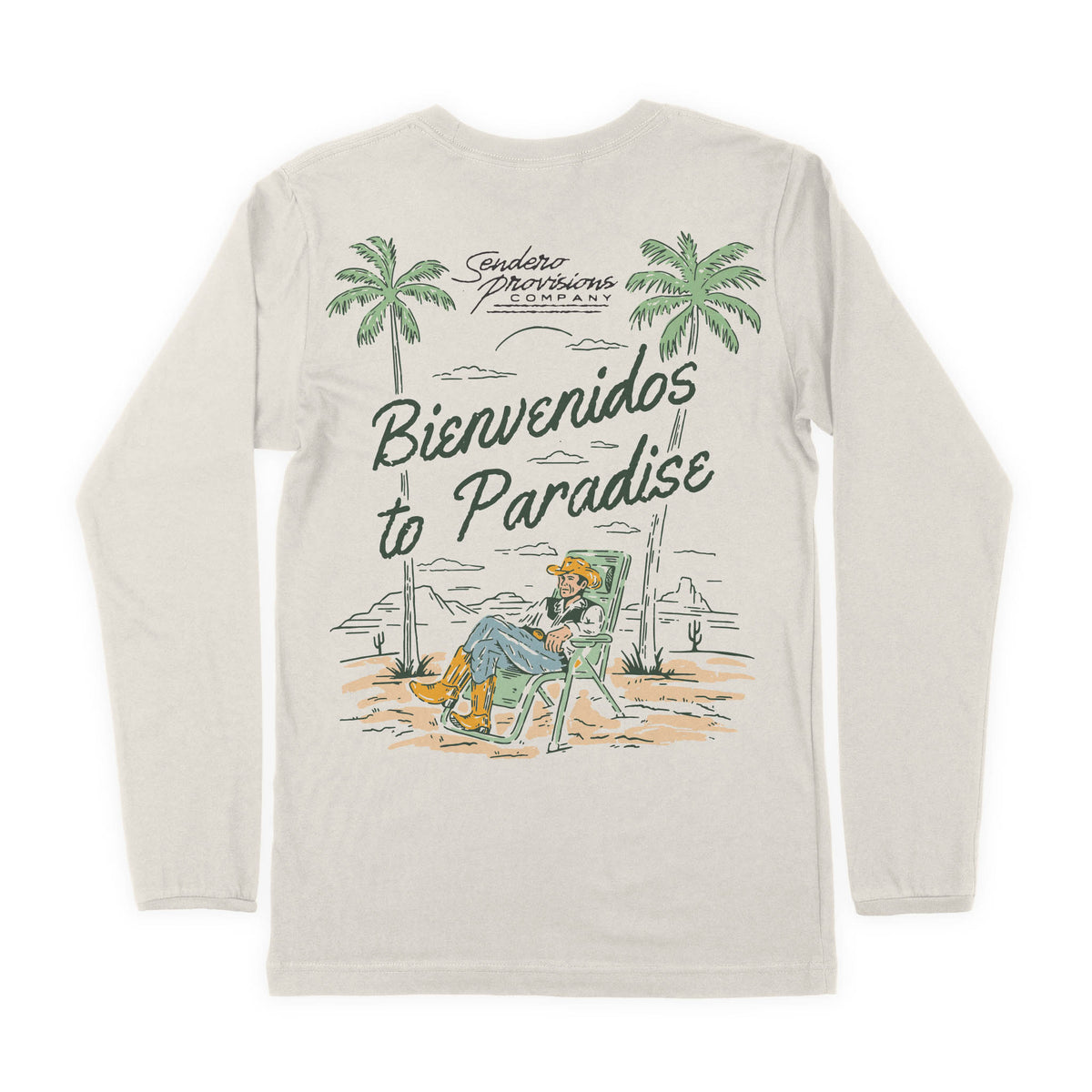 Oasis Long Sleeve T-Shirt - Vintage White