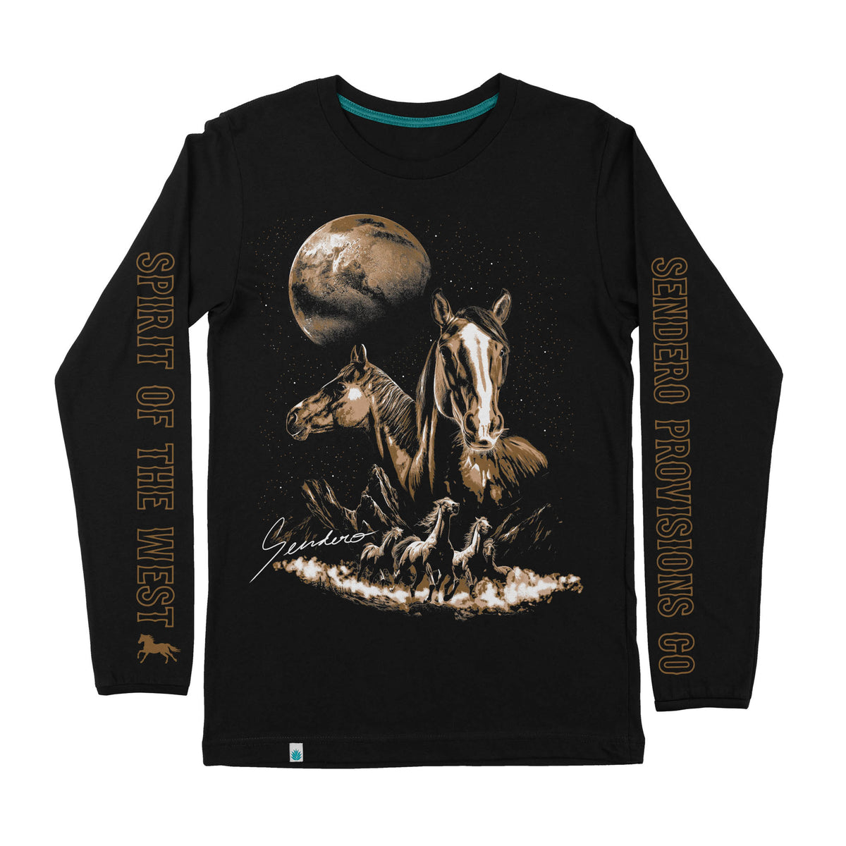 Midnight Riders Long Sleeve T-Shirt - Black