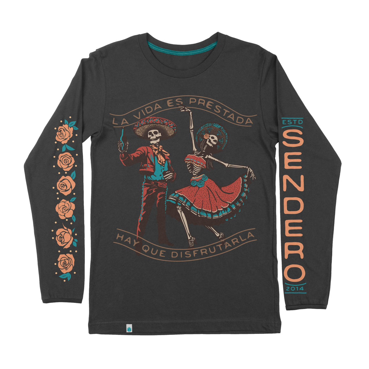 Viejones Long Sleeve T-Shirt - Vintage Black
